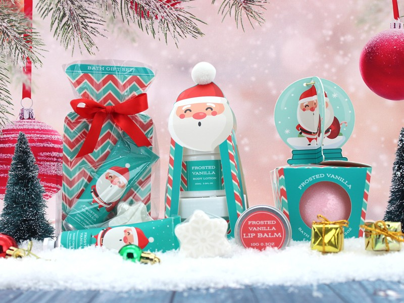 Vad sägs om att skicka ett presentset för badbomb i julklapp?